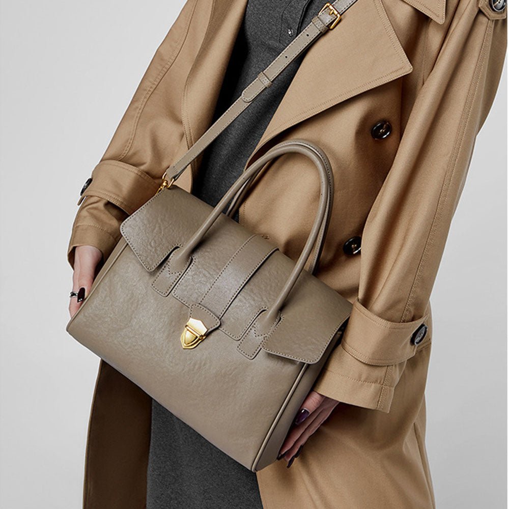 Women Leather Large Tote Bags Work Bag | PRUSES - PRUSES