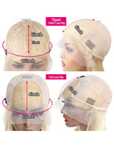 613 Lace Front Wig Honey Blonde Wig Straight Hair Wig HD Transparent Lace Wigs Body Wave Glueless Human Hair Wig-10