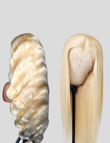 613 Lace Front Wig Honey Blonde Wig Straight Hair Wig HD Transparent Lace Wigs Body Wave Glueless Human Hair Wig-6