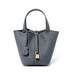 Bucket Bag Vegetable Basket Leather Handbag |PRUSES-11