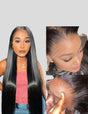 【HD Invisible Lace】Glueless Lace Frontal Wig Straight Human Hair Wig Undetectable HD Lace Wig Pre-plucked Hairline
