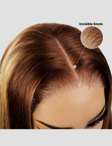 Invisible Knots Wear Go Glueless P4/27 Loose Deep Wave Wigs 13x4 Lace Frontal Wig Pre Cut Wigs-5