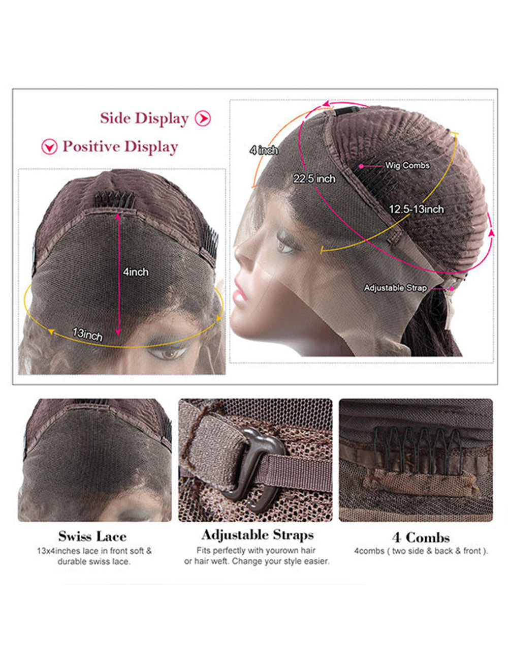 Loose Wave Lace Front Wig Pre Bleached Wigs 13x4 HD Transparent Lace Wig with Baby Hair 30 Inch Human Hair Wig-7