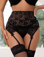 Women Plus Size Extreme Sexy Lace Garter Belts - PRUSES