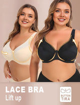 Women Plus Size Lace Underwire Bra | PRUSES-3