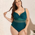 Women Plus Size Summer Strappy Bikini Sexy Open Back One Piece Swim-4