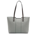 Women's Contrast Handle Leather Work Tote Bag | PRUSES