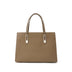 Gray Large Capacity Leather Tote Bag 