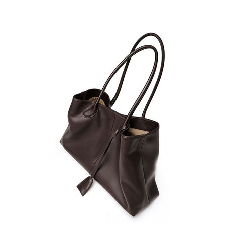 coffee Minimalist  Leather Large Capacity Tote Bag