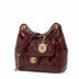 Burgundy Quilted Chain Bag Hobo Bag