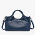 Women's blue Soft Genuine Leather Top-Handle Tote Bag