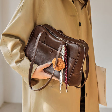 Women Maillard Retro Casual Shoulder Bag | PRUSES - PRUSES