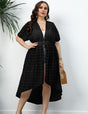 Women Plus Size 3D Polka Dot Chiffon Cover Up | PRUSES - PRUSES