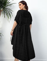 Women Plus Size 3D Polka Dot Chiffon Cover Up | PRUSES - PRUSES