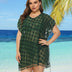 Women Plus Size Chiffon Fringe Panel Cover - Up | PRUSES - PRUSES