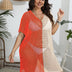 Women Plus Size Contrast Panel Cutout Cover - up | PRUSES - PRUSES