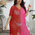 Women Plus Size Contrast Panel Cutout Cover - up | PRUSES - PRUSES