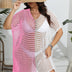 Women Plus Size Contrast Panel Cutout Cover - up | PRUSES - PRUSES