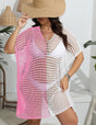 Women Plus Size Contrast Panel Cutout Cover - up | PRUSES - PRUSES