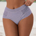 Women Plus Size High Quality Floral Lace Sexy High Waist Panty - PRUSES