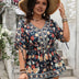 Women Plus Size Holiday Style Printed Short Sleeves | PRUSES - PRUSES