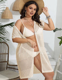 Women Plus Size Hollow Cover - Up Cardigan | PRUSES - PRUSES
