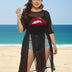 Women Plus Size Irregular Slit Cover Up | PRUSES - PRUSES
