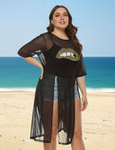 Women Plus Size Irregular Slit Cover Up | PRUSES - PRUSES