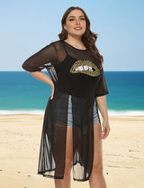 Women Plus Size Irregular Slit Cover Up | PRUSES - PRUSES