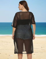 Women Plus Size Irregular Slit Cover Up | PRUSES - PRUSES