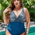 Women Plus Size Leopard Print Fat Lady Bikini - PRUSES