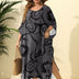 Women Plus Size Loose Double Slit Cover Up Beach Vacation | PRUSES - PRUSES