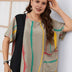 Women Plus Size Loose Irregular Lines Graphic Tee | PRUSES - PRUSES