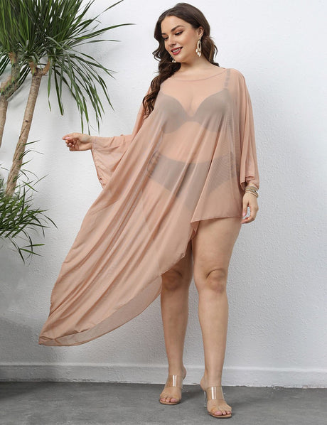 Women Plus Size Mesh Beach Cover Up | PRUSES - PRUSES