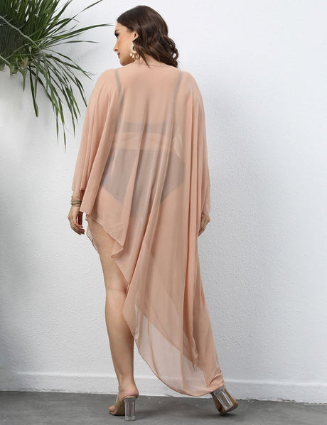 Women Plus Size Mesh Beach Cover Up | PRUSES - PRUSES
