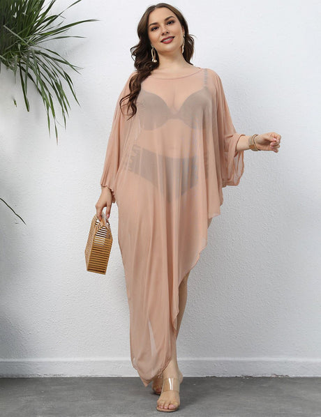 Women Plus Size Mesh Beach Cover Up | PRUSES - PRUSES