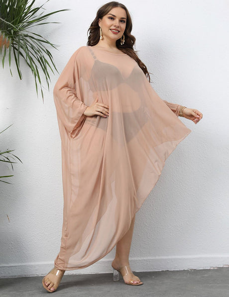Women Plus Size Mesh Beach Cover Up | PRUSES - PRUSES