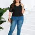 Women Plus Size Mesh Sleeves Short Sleeve T-Shirt | PRUSES - PRUSES