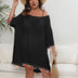 Women Plus Size Off - Shoulder Loose Cover Up | PRUSES - PRUSES