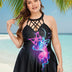 Women Plus Size Printing Lebanon Skirted Swimsuit | PRUSES - PRUSES