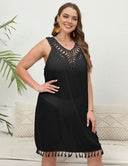 Women Plus Size See - Through Vest Dress Beach Cover - Up | PRUSES - PRUSES