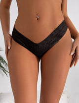 Women Plus Size Sexy Hollowed Out Panty - PRUSES
