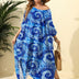 Women Plus Size Swirl Print Loose Cover - Up | PRUSES - PRUSES