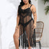 Women Plus Size Vacation Fringe Splicing Cover Up Dress | PRUSES - PRUSES
