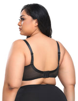 Women Plus Size Wire Free Full Coverage Cup Lace Thin Bra | PRUSES - PRUSES
