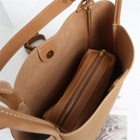 women_s_brown_leather_bucket_handbag_shoulder_tote_bag_with_inner_pouch_4