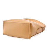Women's Khaki Genuine Leather Bucket Bags Bottom
