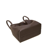 Women's Coffee Premium Leather Bucket Handbag Bottom View